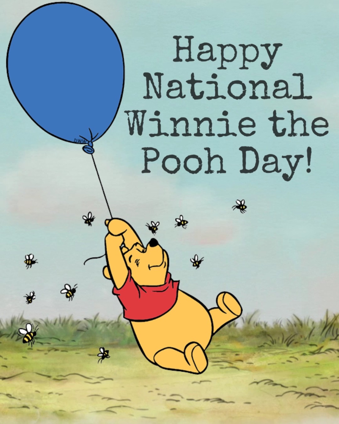 National Winnie the Pooh Day! Blue Culture Tees