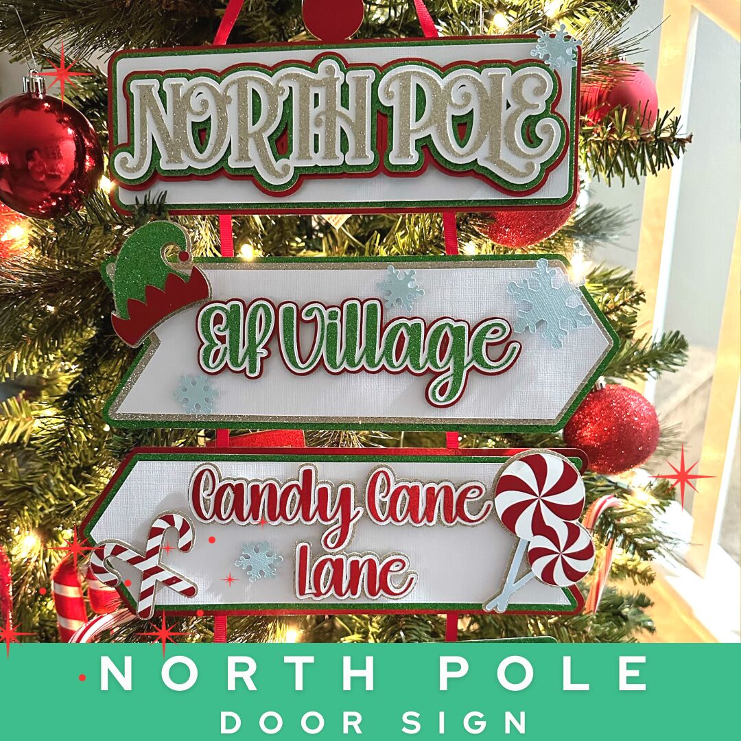 Santa Claus Lane Double-Sided Cardstock 12X12-North Pole